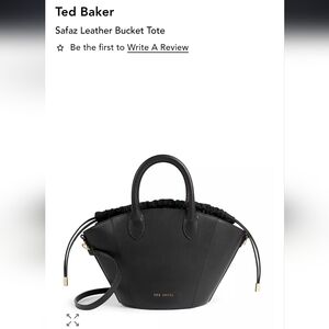 Ted Baker Black Safaz Shoulder Bag with Top Handles